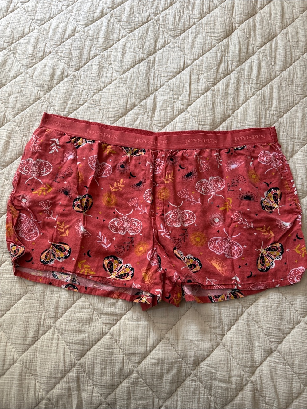 JoySpun Coral Moth Lounge Shorts